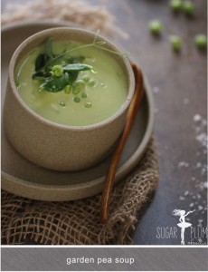 fresh garden pea soup